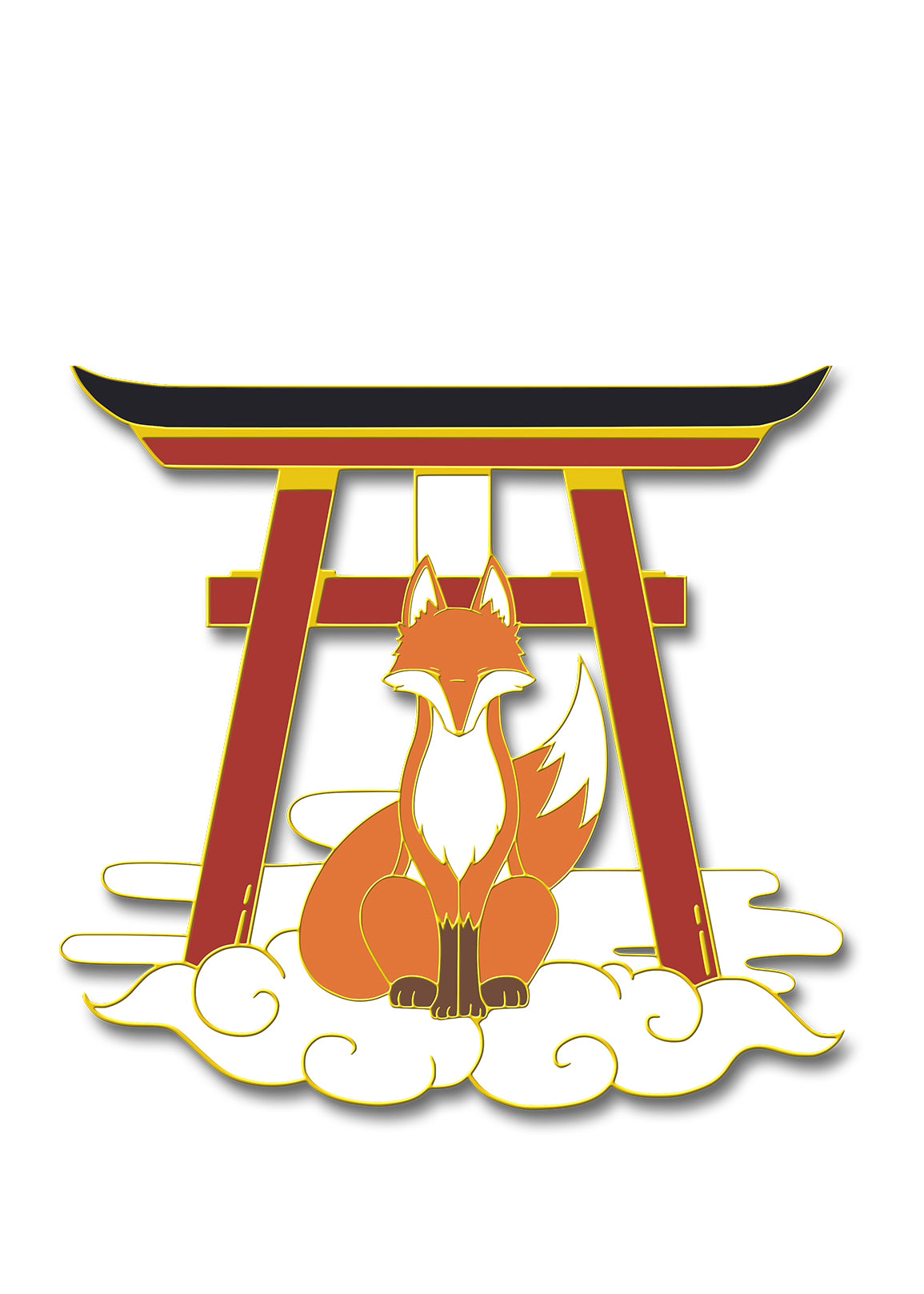 Torii Gate Pin - Shibui Neko Torii Gate Pin - Shibui Neko